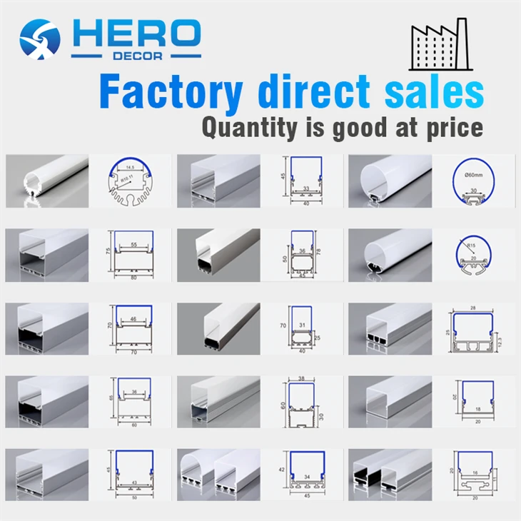 corner aluminium profile led channel collection