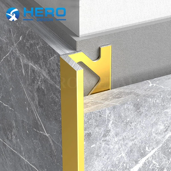 custom brushed gold tile trim L shanpe custom brushed gold tile trim L shanpe